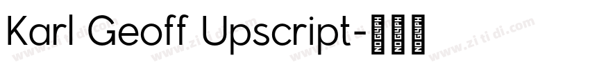 Karl Geoff Upscript字体转换